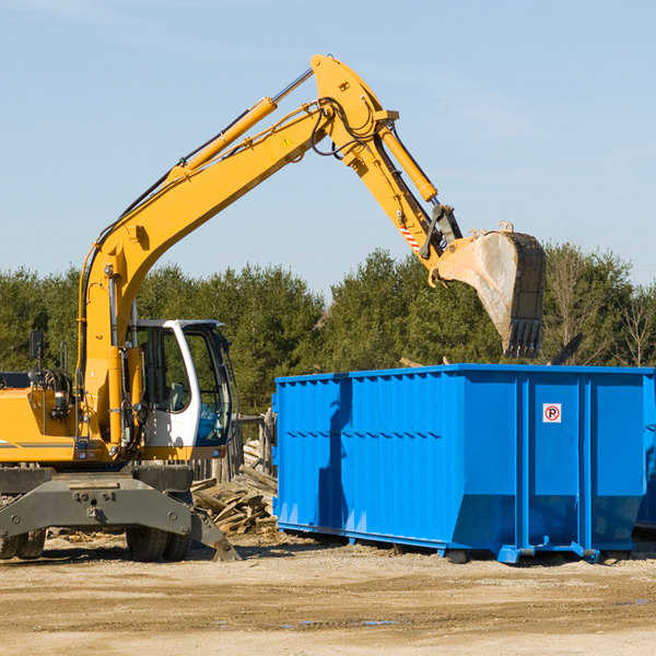 can i choose the location where the residential dumpster will be placed in Neponset